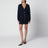 Navy Blue Merino Wool Knit Cardigan