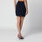 Navy blue merino wool knit mini skirt