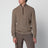 Brauner Zopfmuster-Pullover aus Baby-Kaschmir