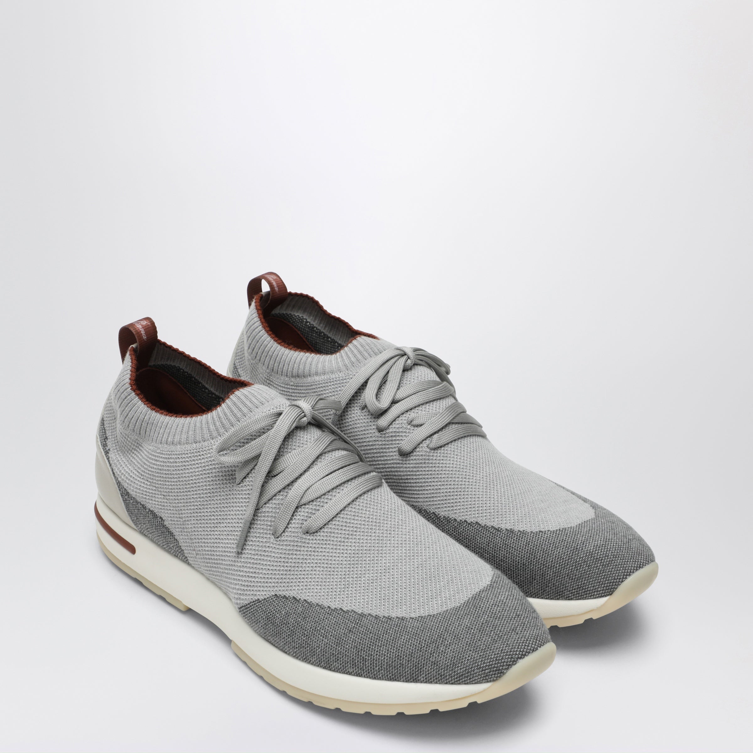 Loro Piana 360 LP Flexy Walk Gray Mix Wool Sneakers | TheDoubleF
