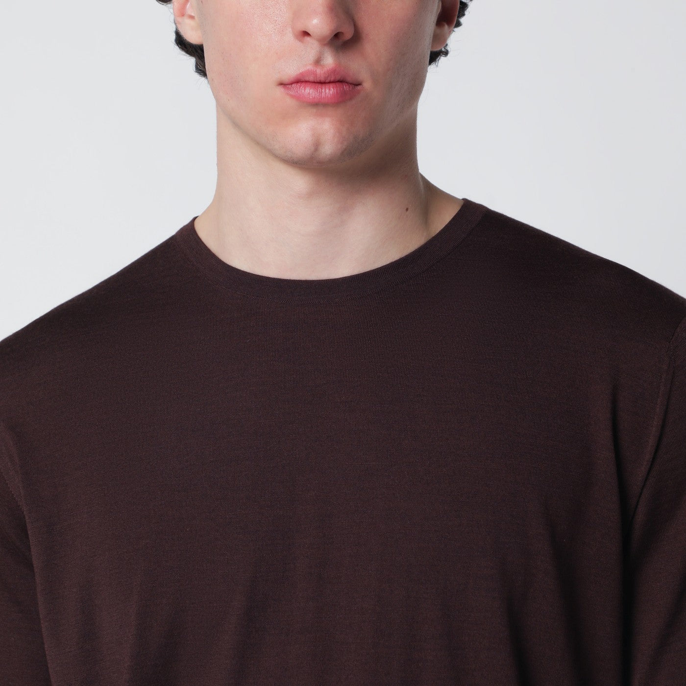 Brown wool sweater