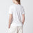 T-shirt Angera en coton blanc à col rond