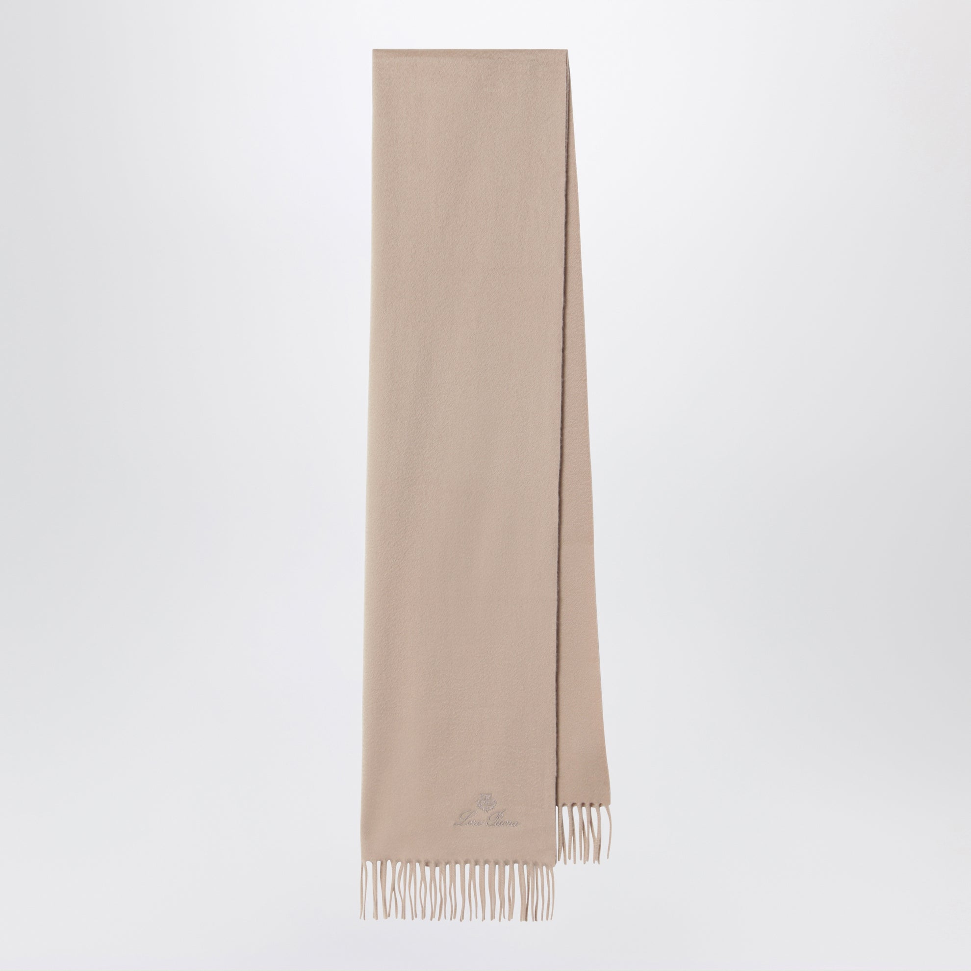 Écharpe beige doré en cachemire