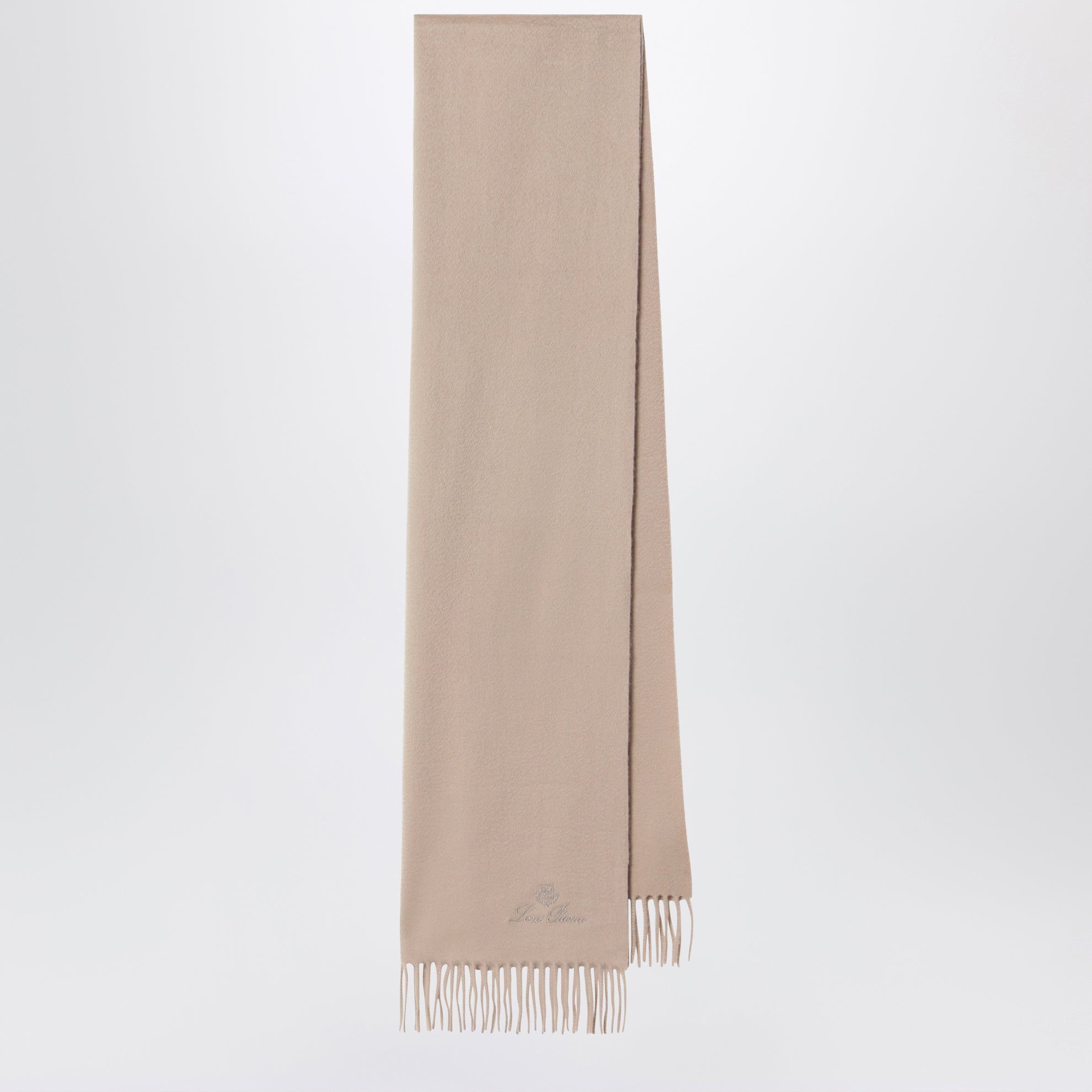 Écharpe beige en cachemire