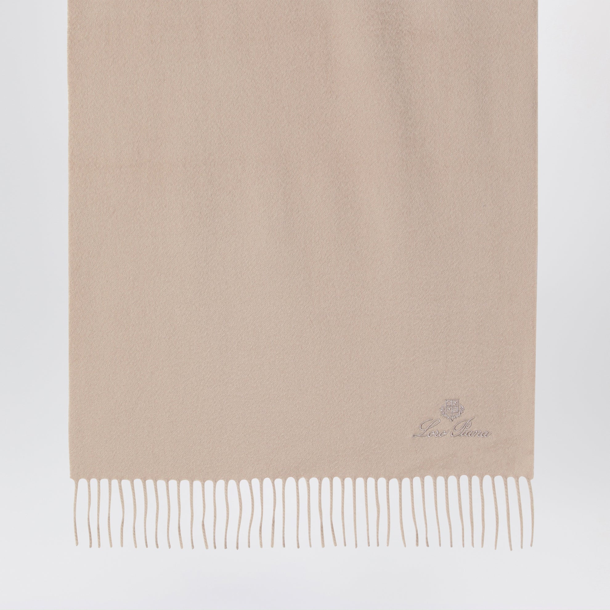 Écharpe beige en cachemire
