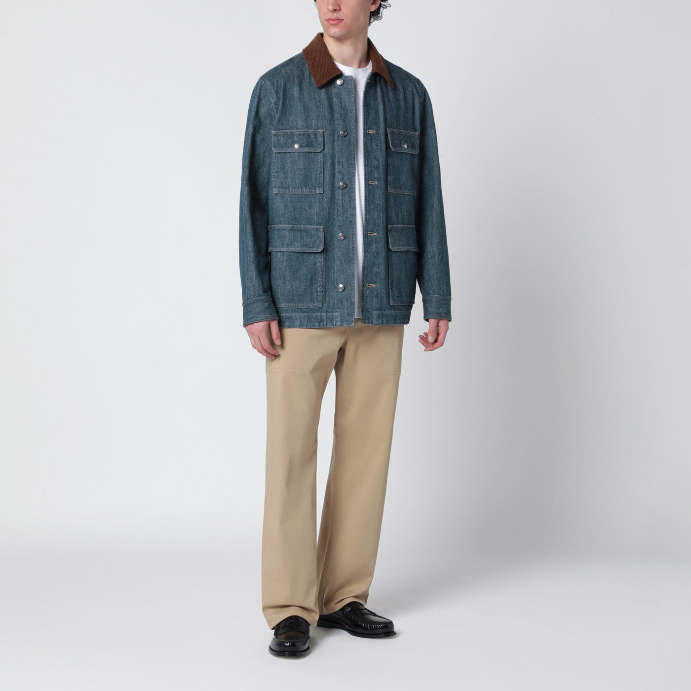 Cobh jacket in Midnight Silk blue denim