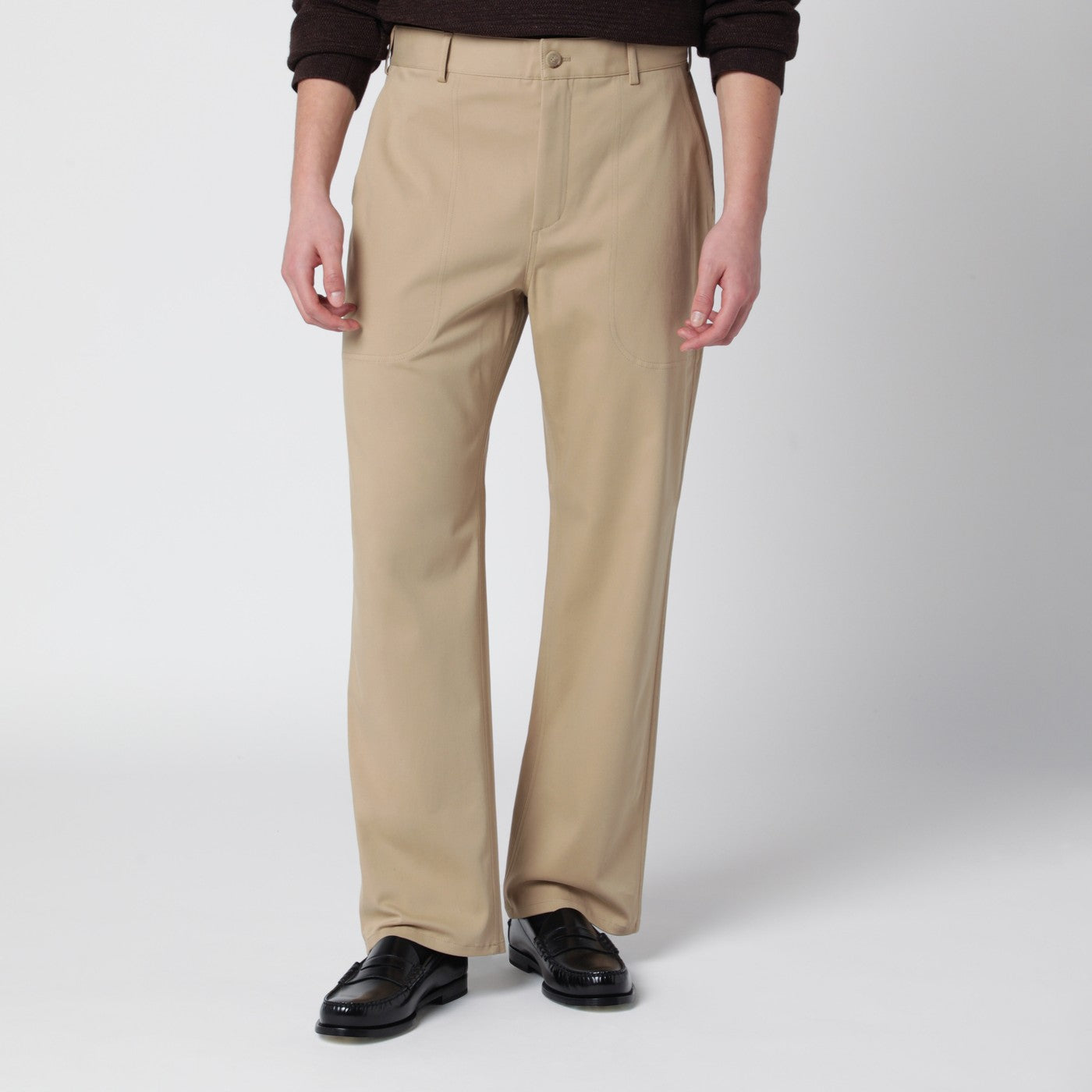 Dustin beige cotton trousers