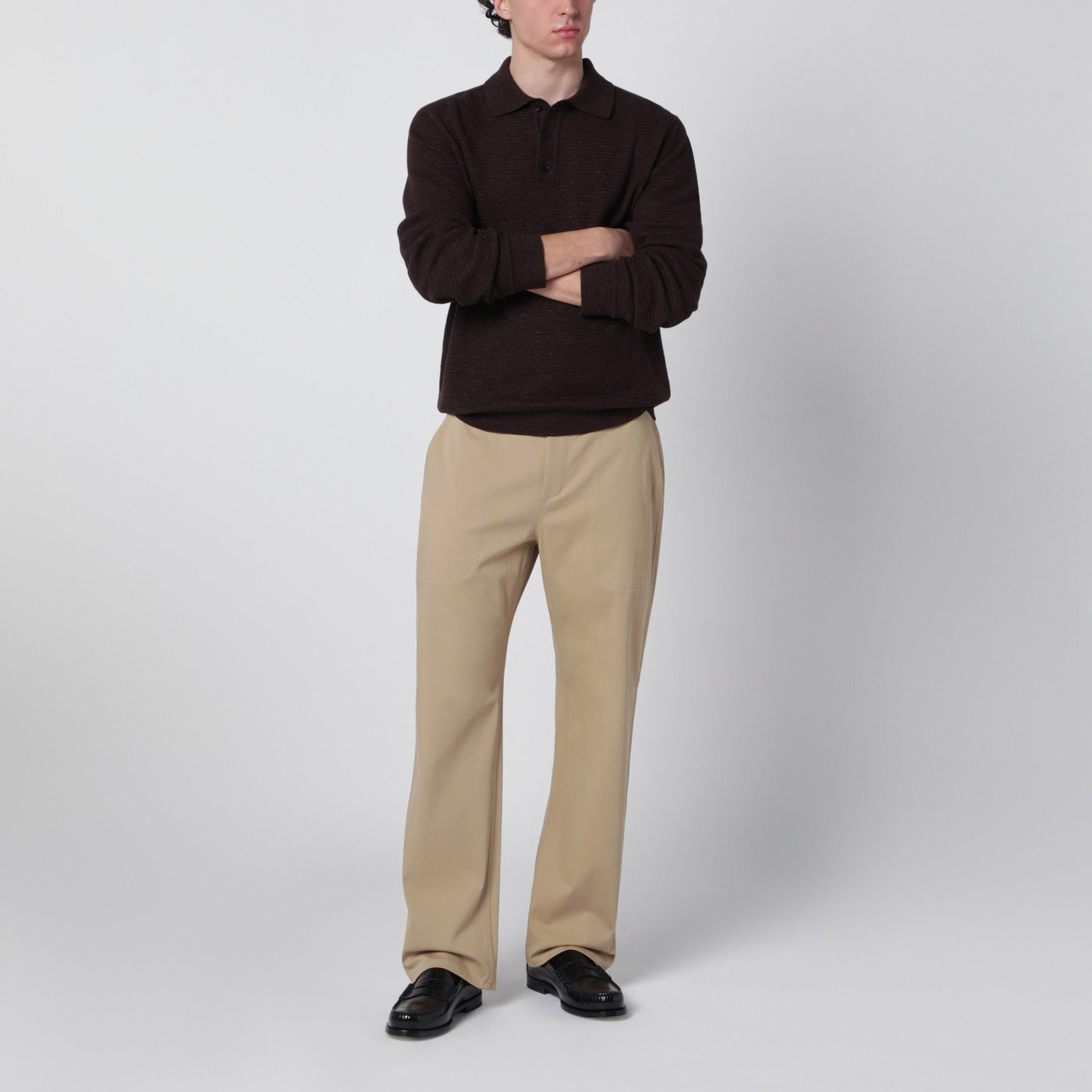 Dustin beige cotton trousers