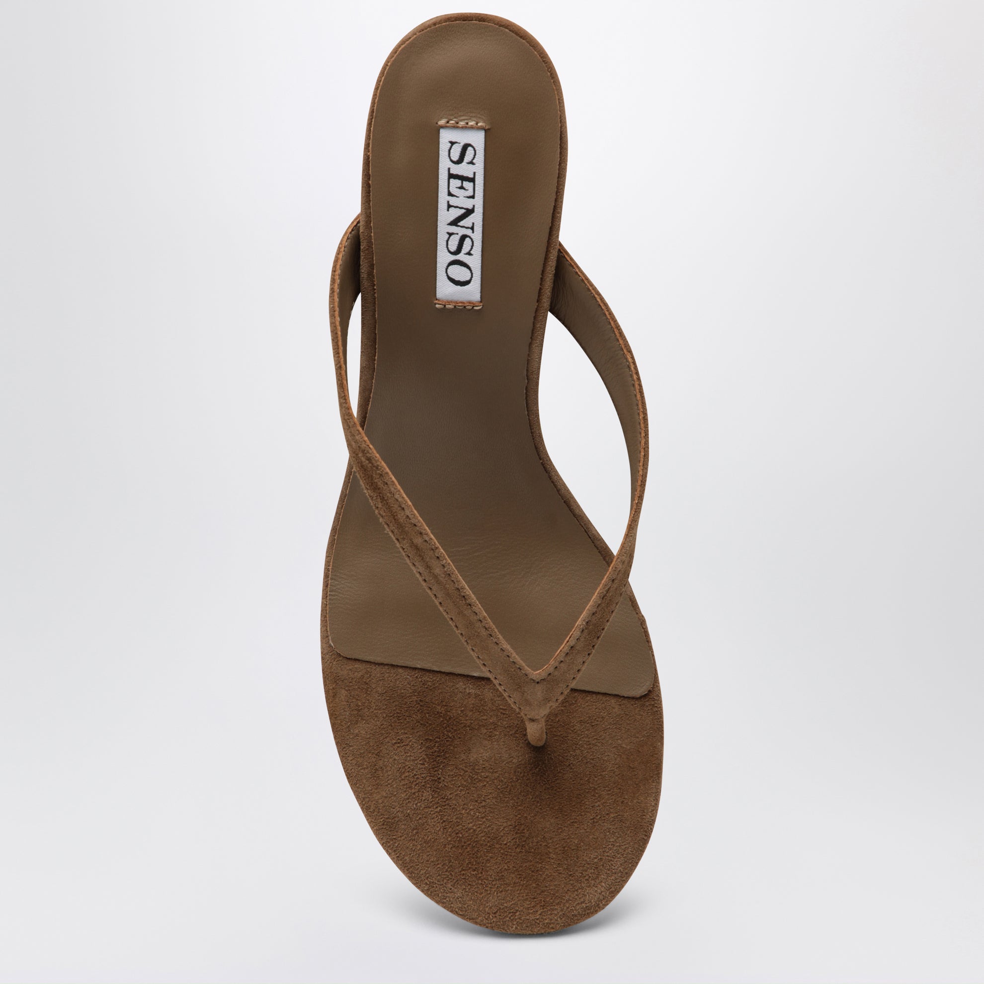 Farah Pantoletten aus Wildleder in Butterscotch-Farbe