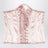 Corsetto con allacciatura rosa pallido in misto acetato