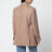 Brown double-breasted blazer in virgin wool