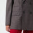 Blazer doppiopetto marrone e nero in lana