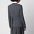 Grey double-breasted blazer in virgin wool