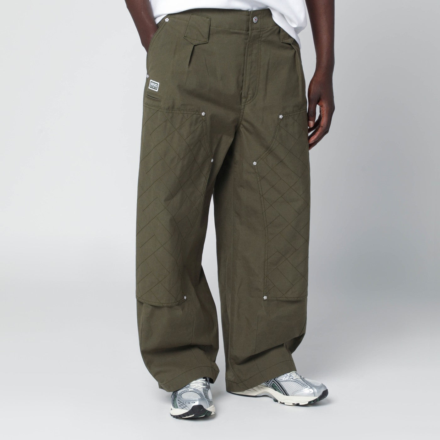 KENZO Khaki green cotton trousers | TheDoubleF