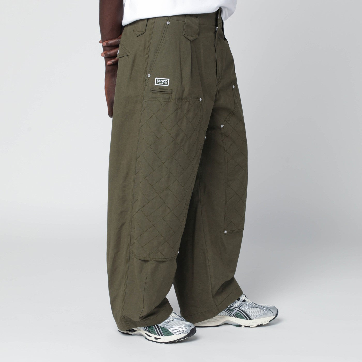 KENZO Khaki green cotton trousers | TheDoubleF