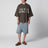 T-shirt Baseball Club in jersey di cotone marrone