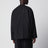 Schwarze Wolljacke mit Schalkragen