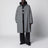 Relaxed trench coat in mouliné wool