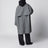 Relaxed trench coat in mouliné wool