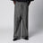 Graue weite Hose aus Wollmischung