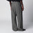 Grey wide-leg trousers in wool blend