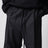 Pantaloni a gamba larga grigi scuri in lana
