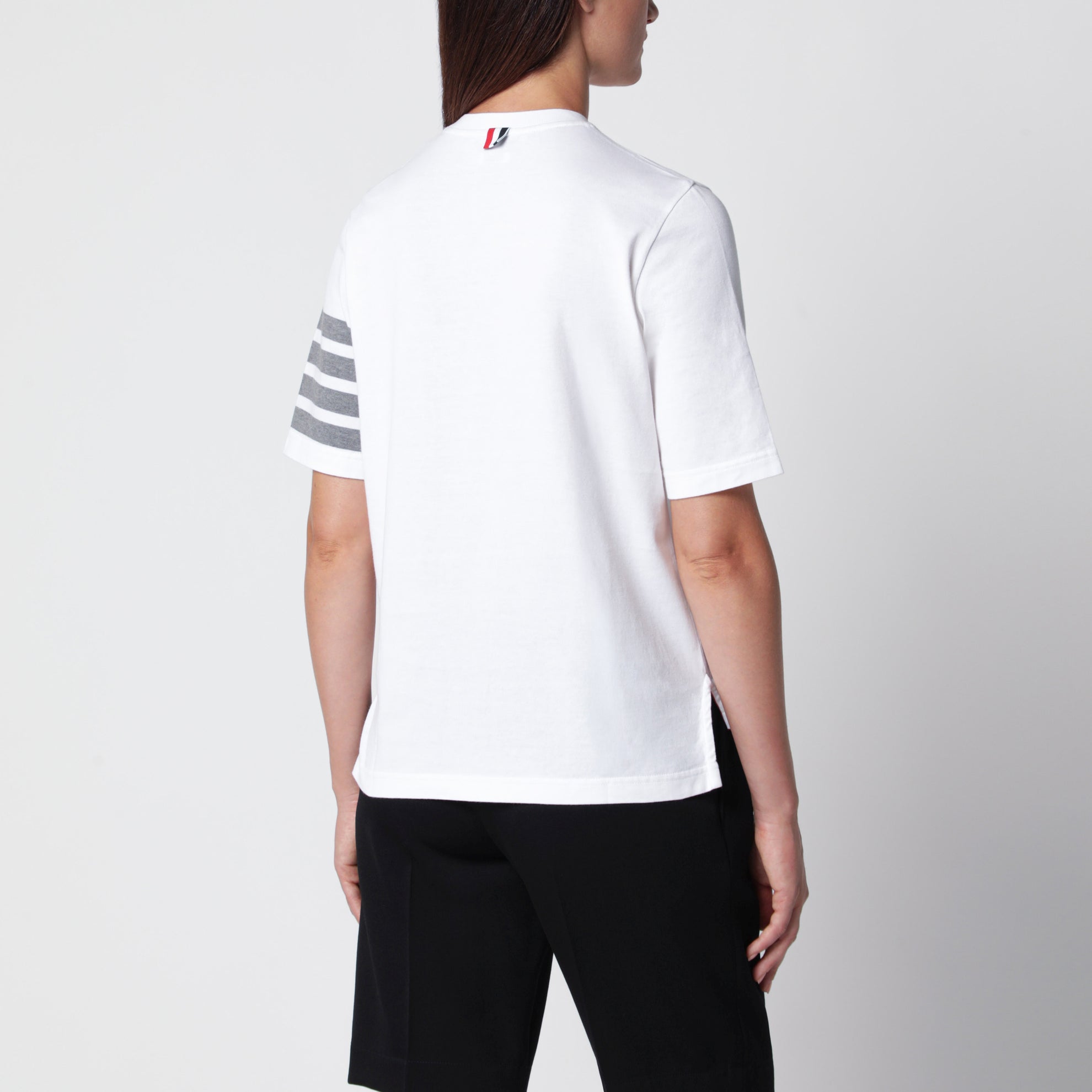 Weißes T-Shirt aus Baumwolljersey