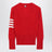 Klassische rote Kaschmir-Strickjacke