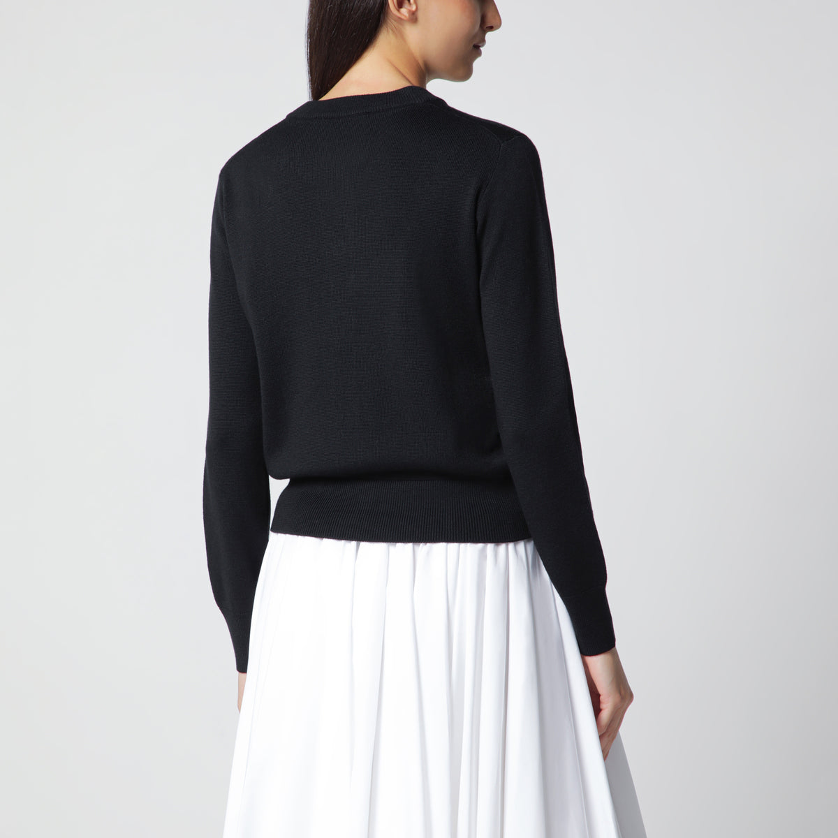 Ami De Coeur cardigan in black wool