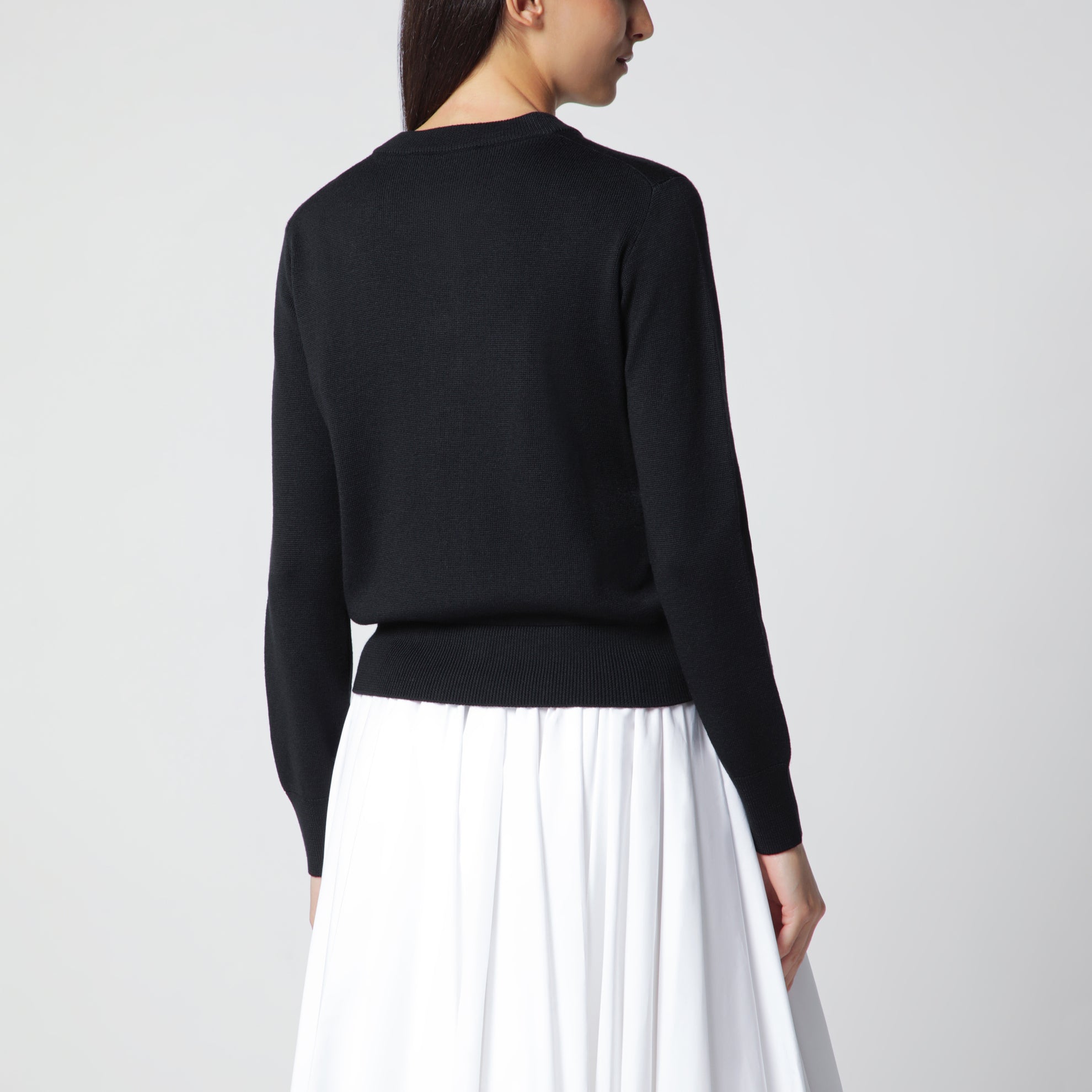 Ami De Coeur cardigan in black wool