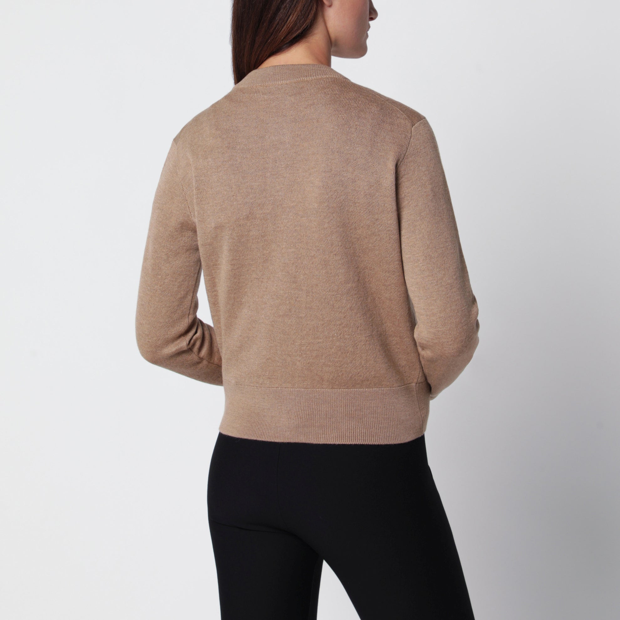Cardigan Ami De Coeur en laine camel