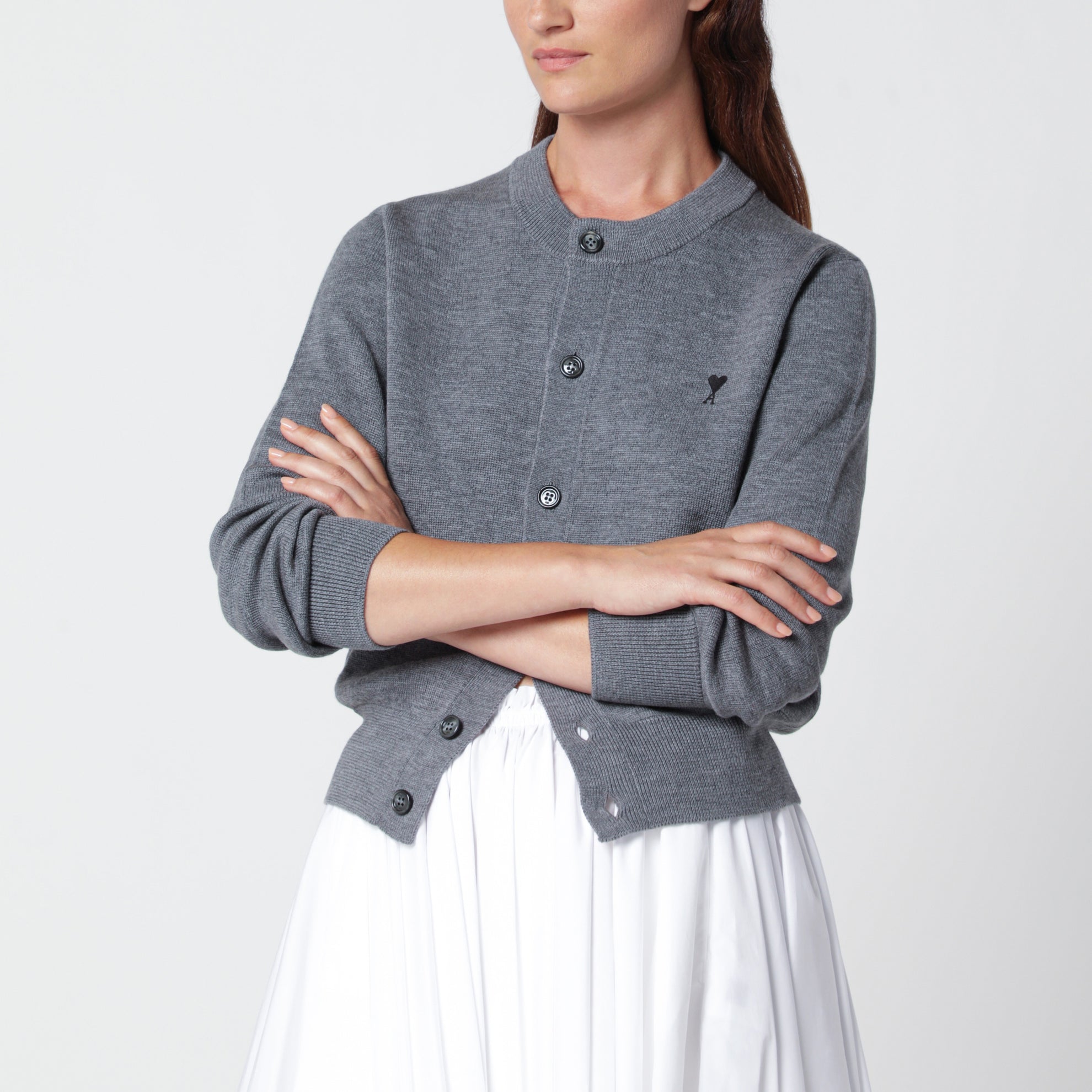 Grey Ami De Coeur wool cardigan