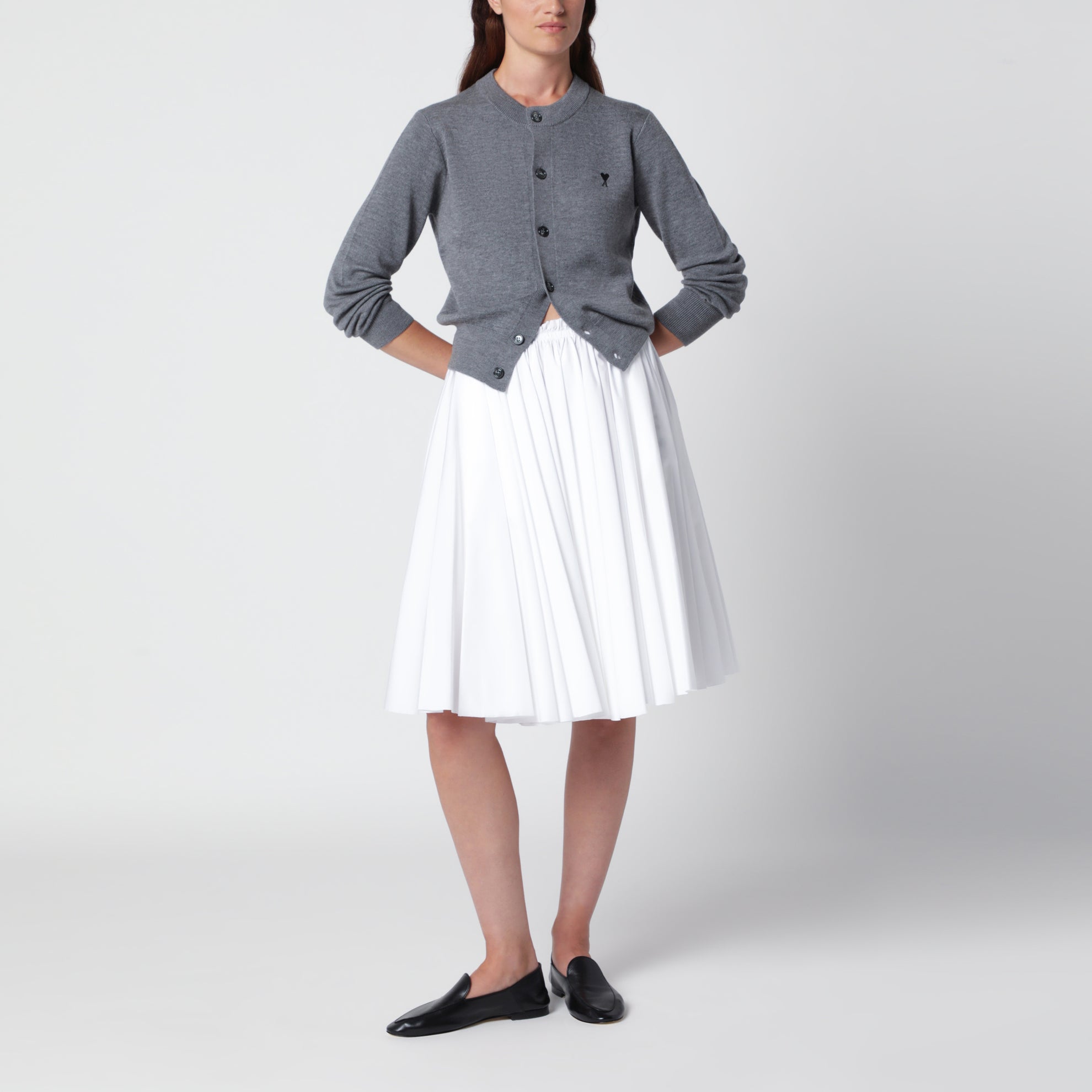 Grey Ami De Coeur wool cardigan
