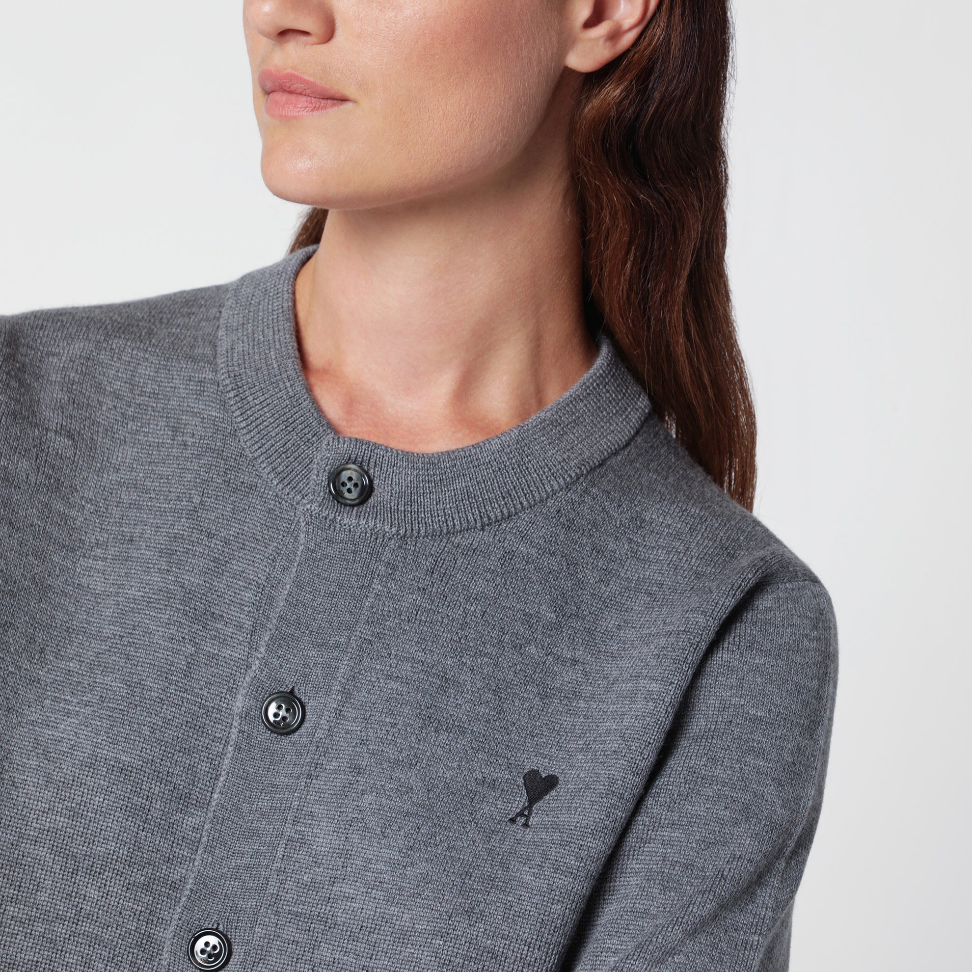Grey Ami De Coeur wool cardigan