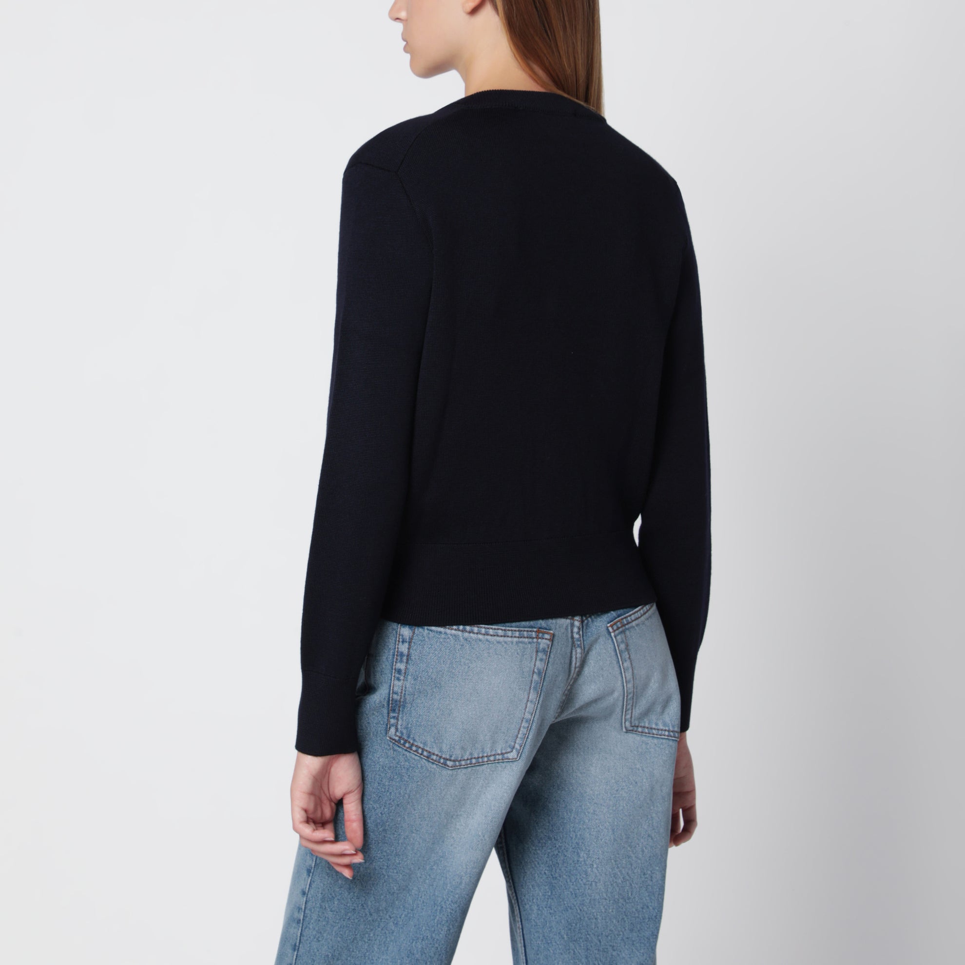 Navy Ami De Coeur wool cardigan