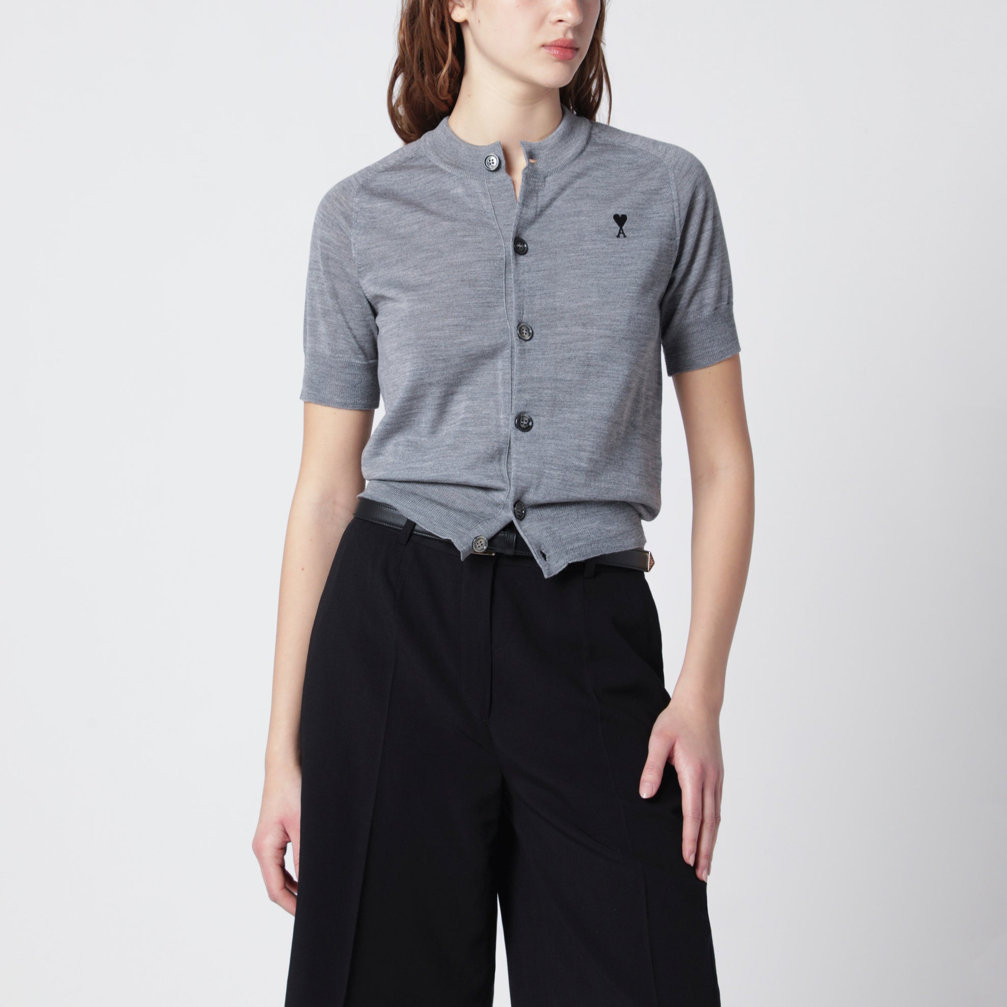 Grey Ami De Coeur wool cardigan