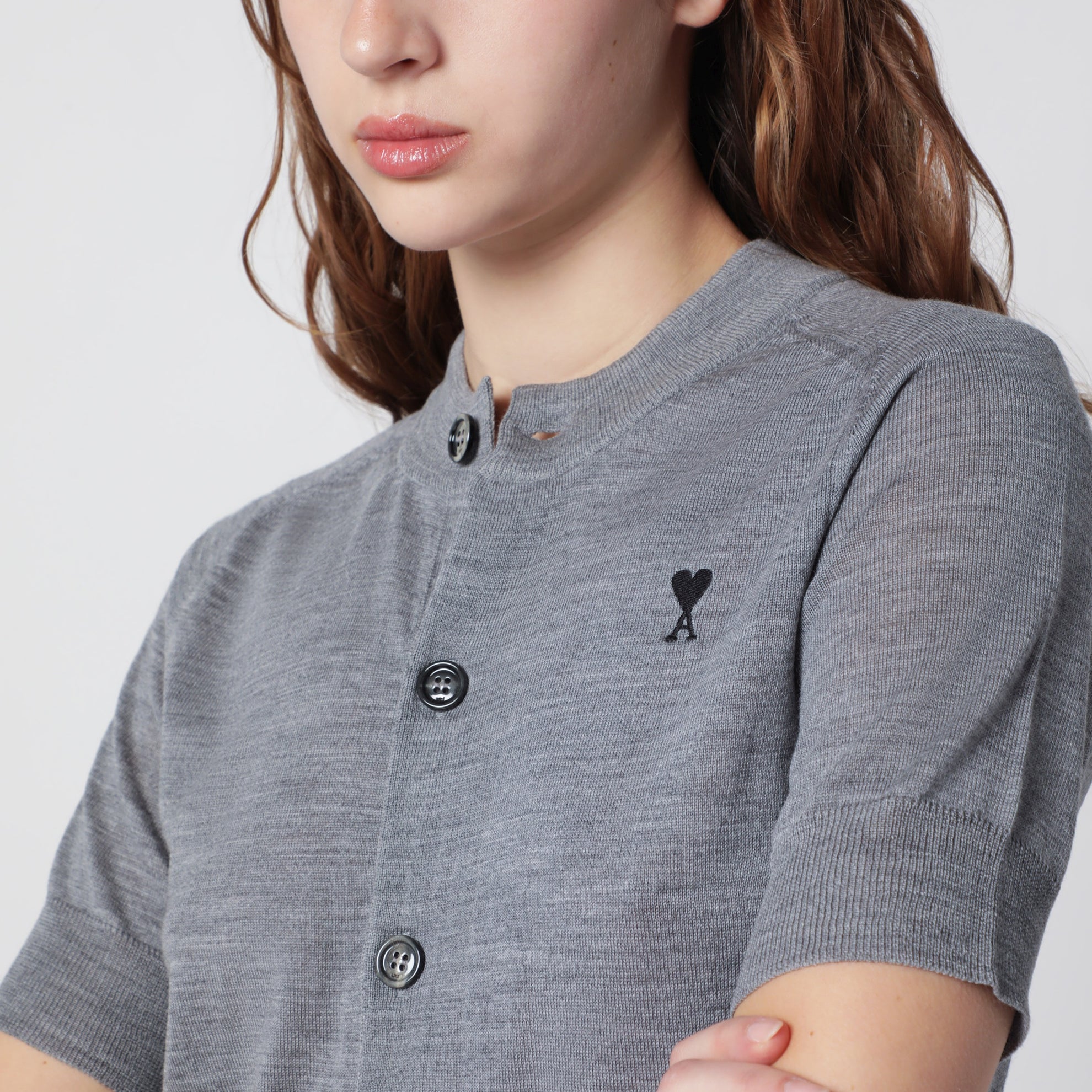 Grey Ami De Coeur wool cardigan