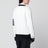 White cable-knit cardigan in wool