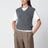 Gilet grigio mélange in misto alpaca e lana