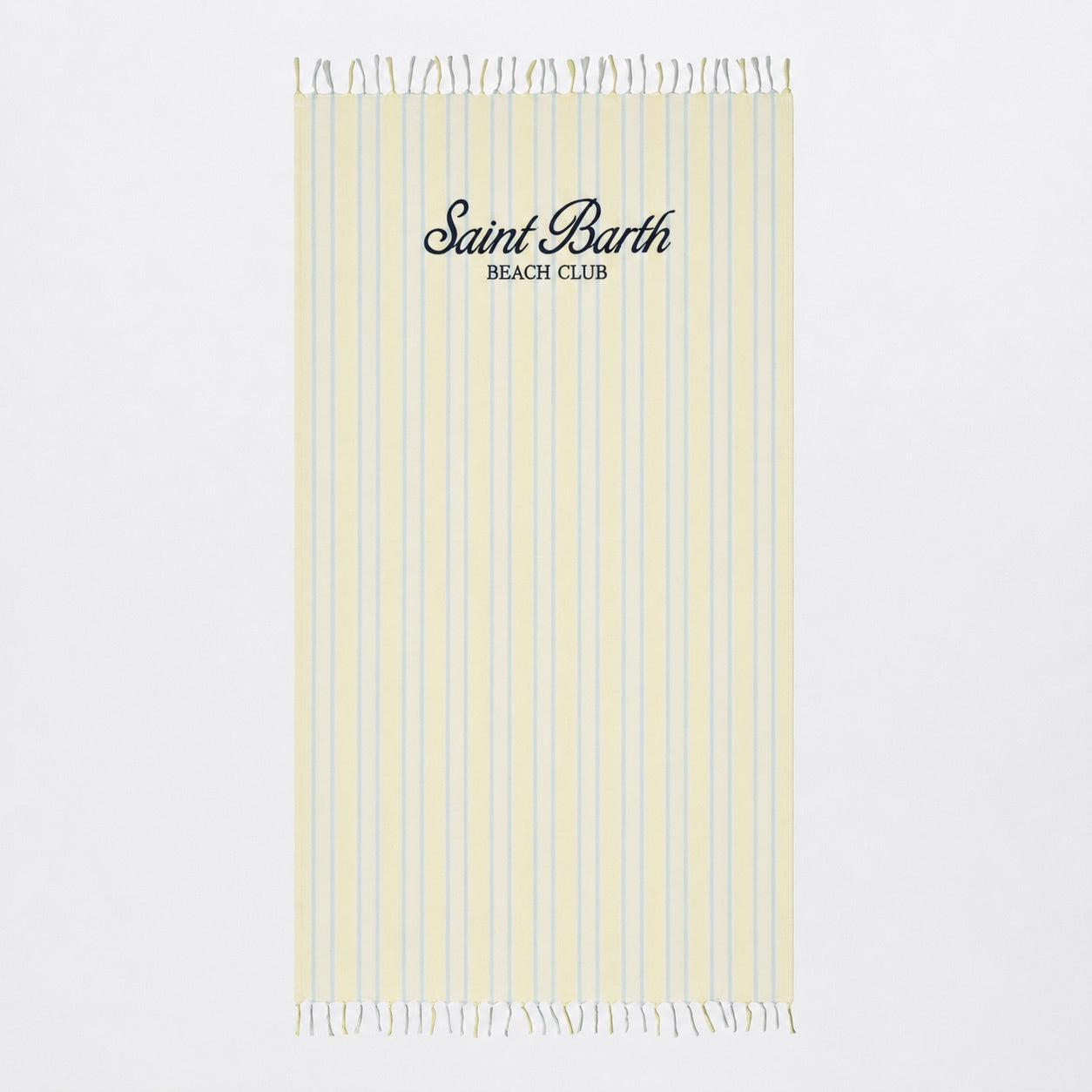 Striped Foutas Light Beach Towel with Logo