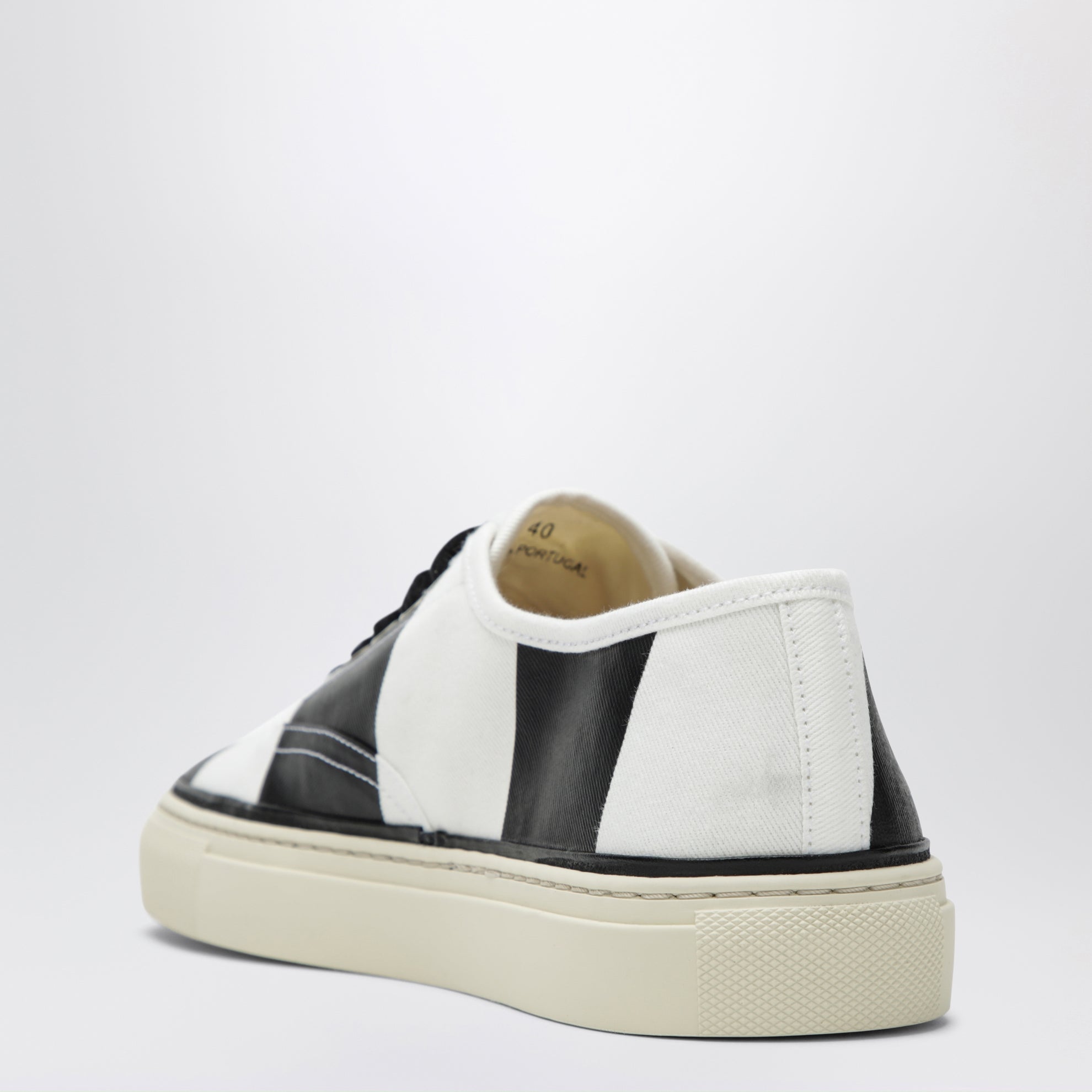 Sneakers Les Fefe in canvas bianco/nero