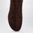 Bottines marron en daim effet crocodile