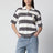 Ami de Coeur striped cotton knit polo shirt