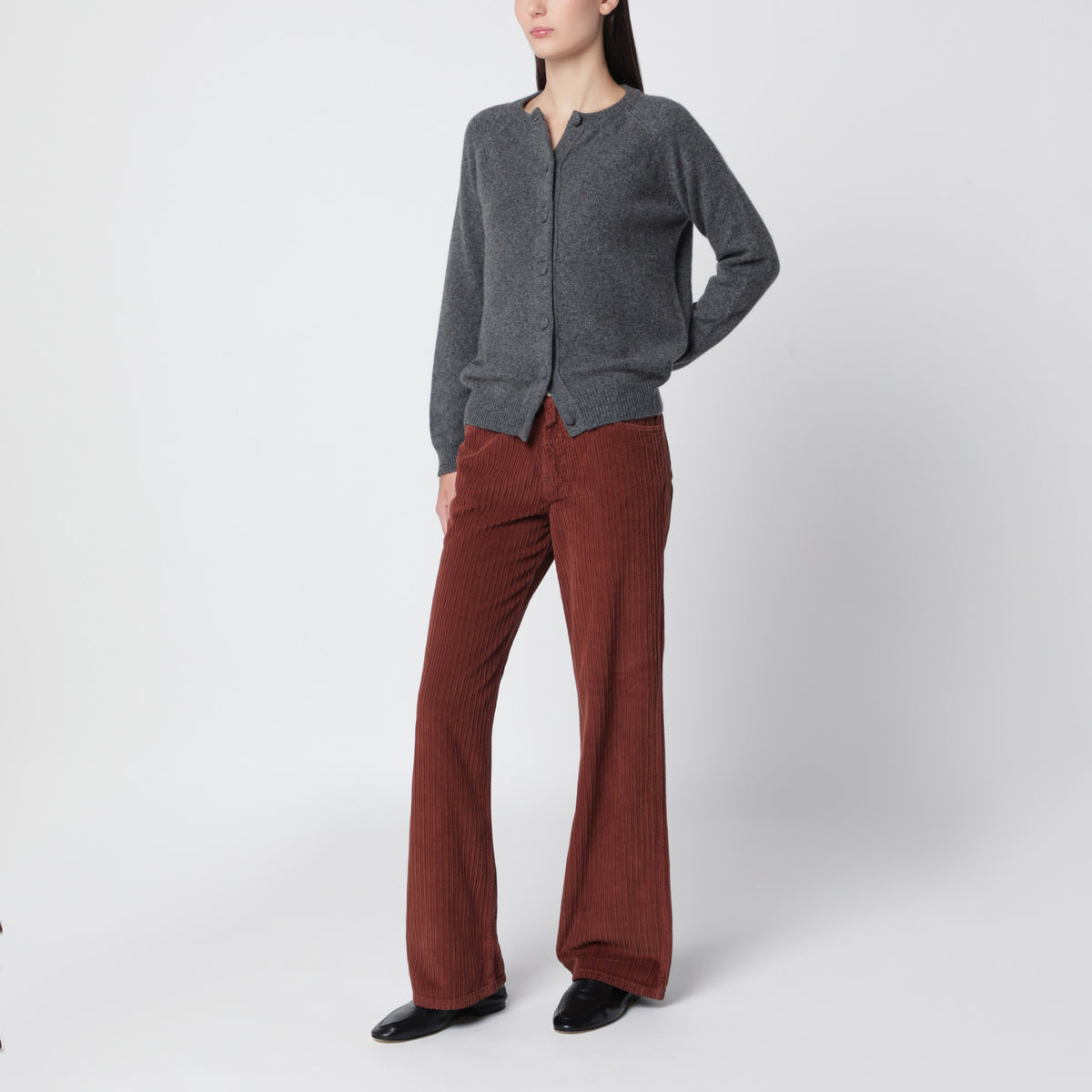 France Brown 21 Cordhose
