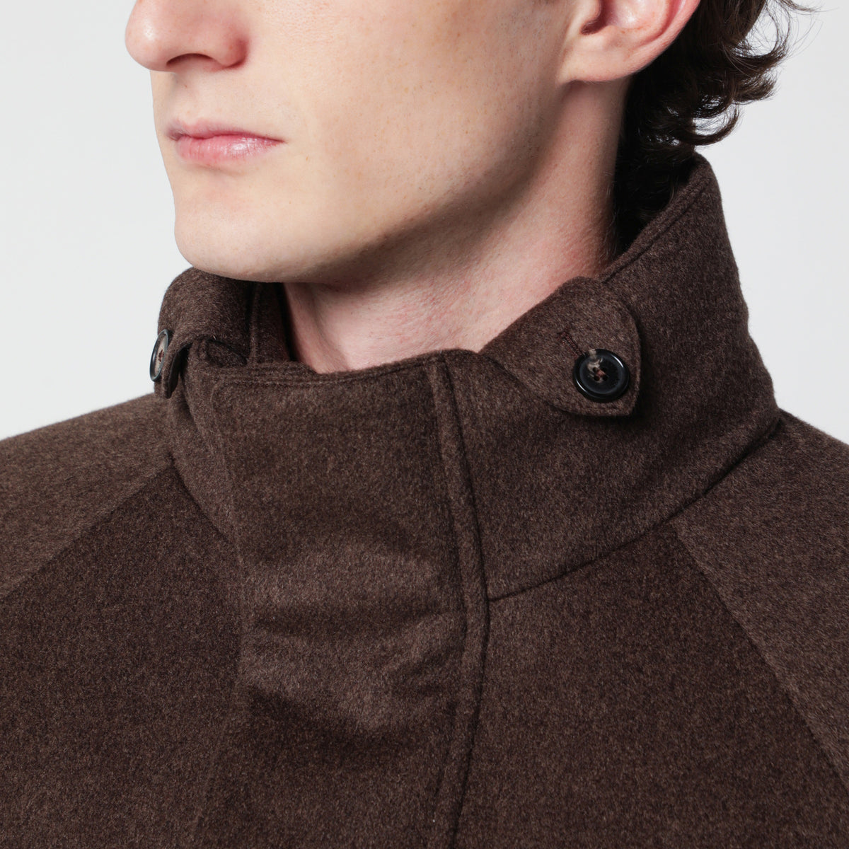 Giacca Icer marrone scura in cashmere