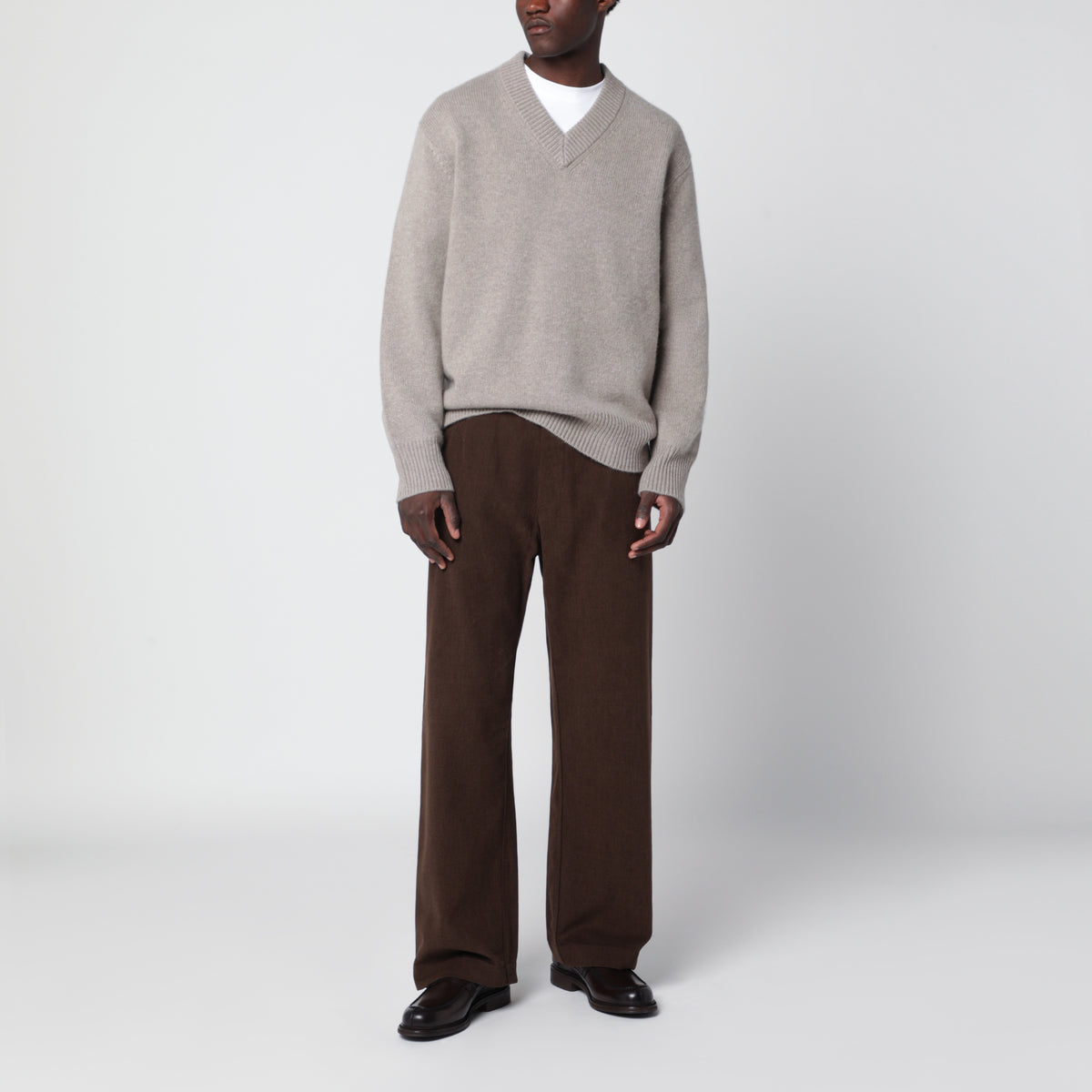 Pantaloni marroni in cotone