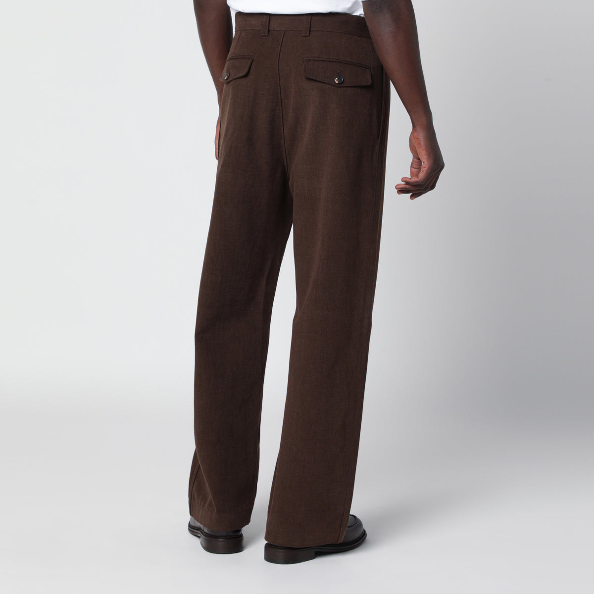 Pantaloni marroni in cotone