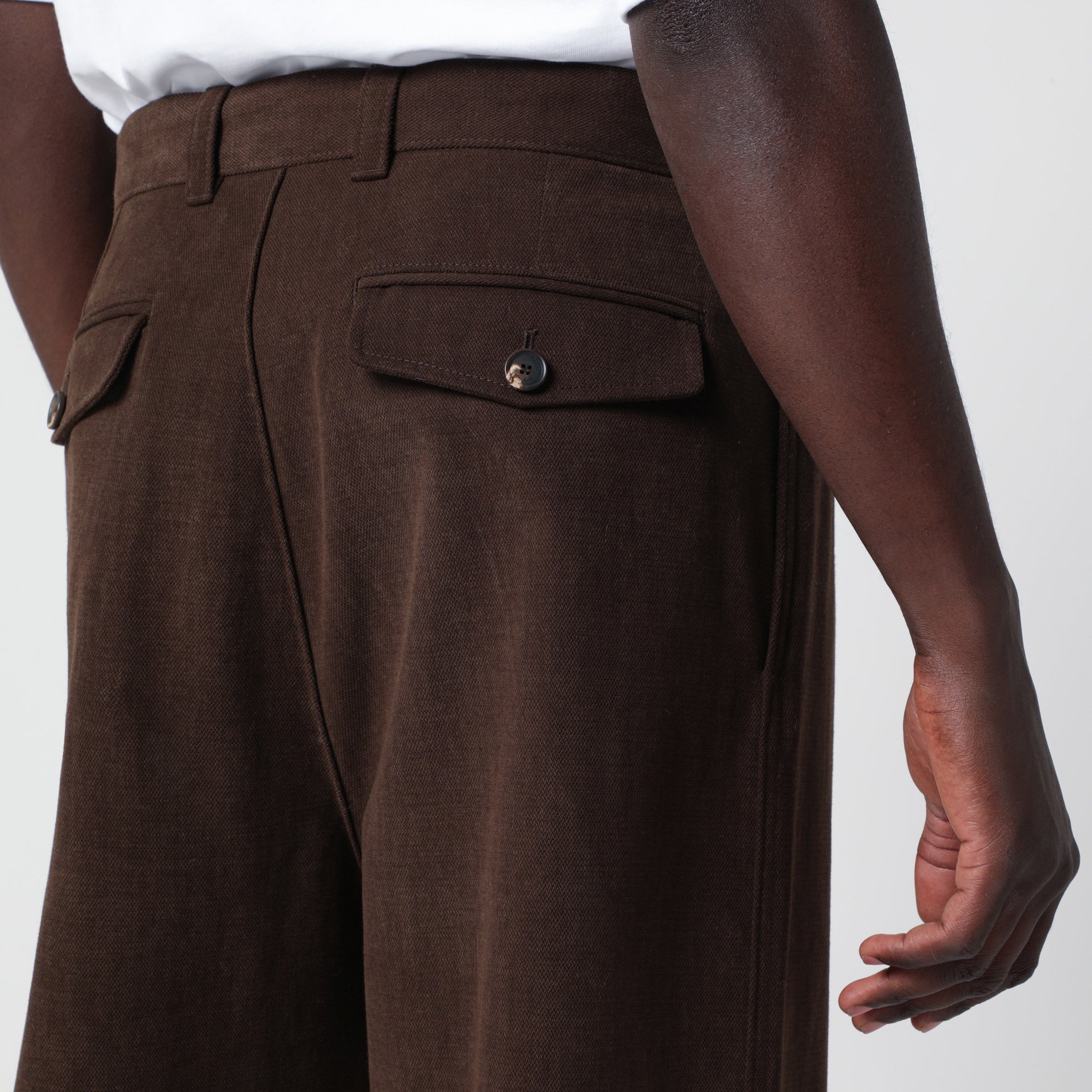 Pantaloni marroni in cotone