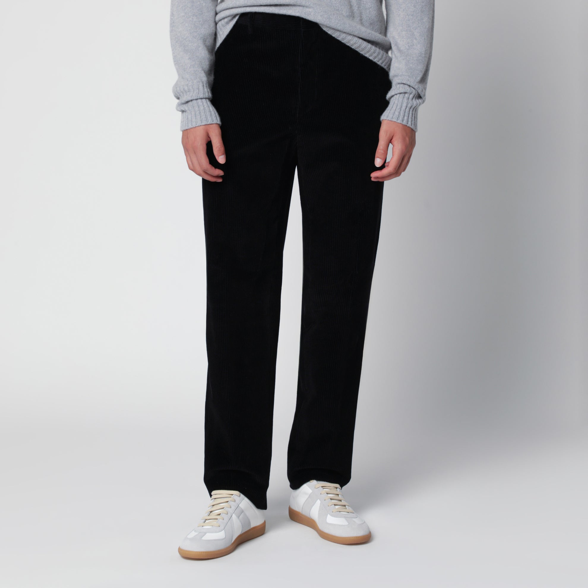 Dunkelgraue Cordhose