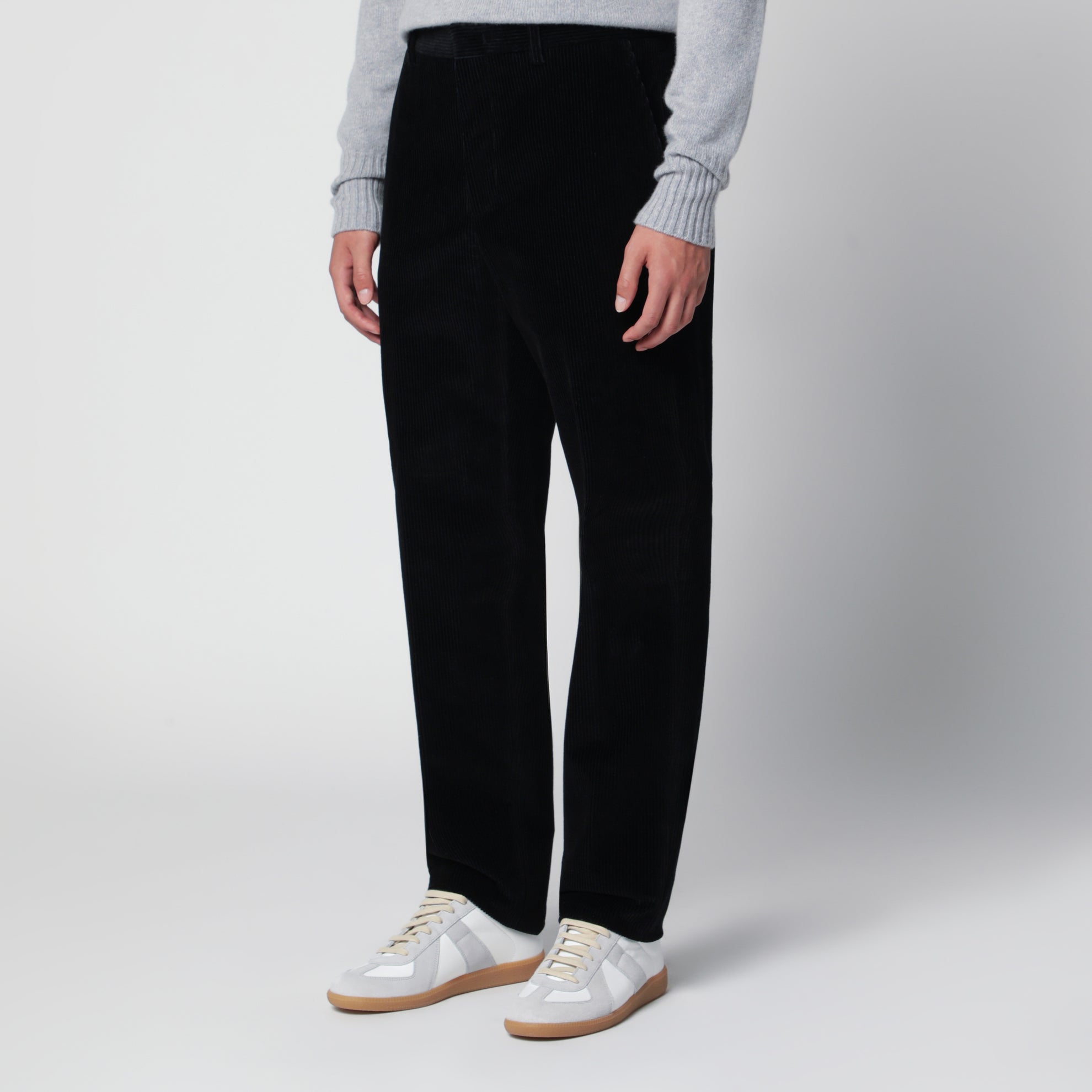 Dunkelgraue Cordhose